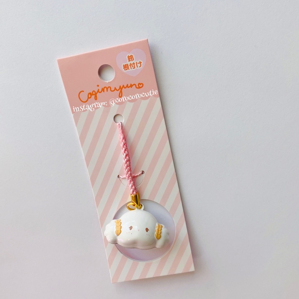 🧡 SOLD 🧡 Sanrio Japan Cogimyun Character Bell Charm Kawaii Wheat Flour Fairy